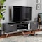 Baxton Studio Kelson Modern and Contemporary Dark Grey and Gold Finished Wood TV Stand 189-11572-ZORO - alternate 1